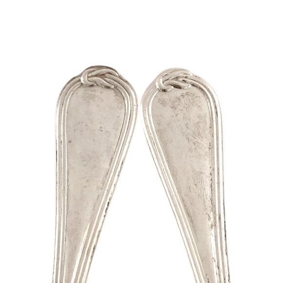 Christofle Sterling Silver Oceana Salad Serving Set Fork and Spoon (A) #12334 - Picture 7 of 11